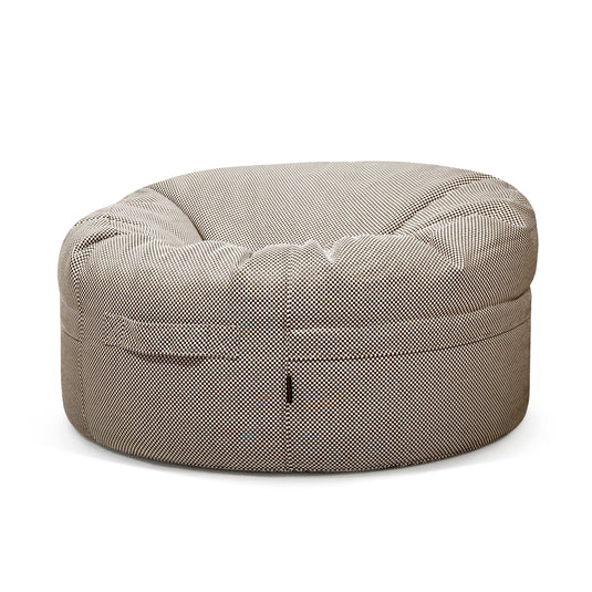 Gros Pouf Rond Piscine Marron Chocolat
