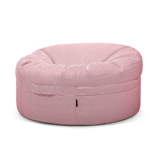 Gros Pouf Rond Piscine Rouge Amarante