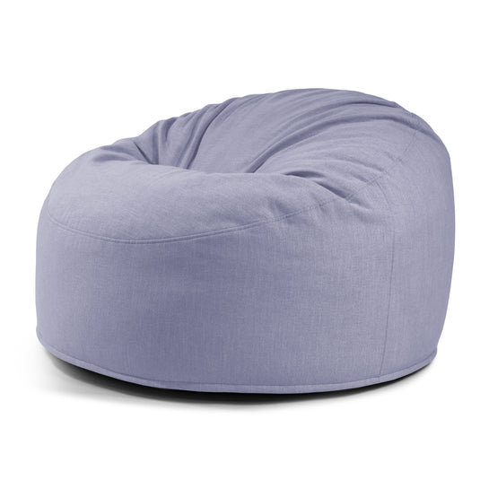 Gros Pouf Salon Bleu Ardoise Pouf Français