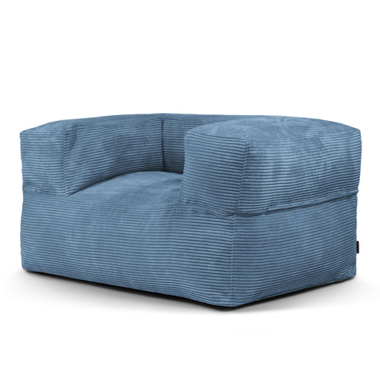 Housse de Fauteuil Pouf Bleu Canard