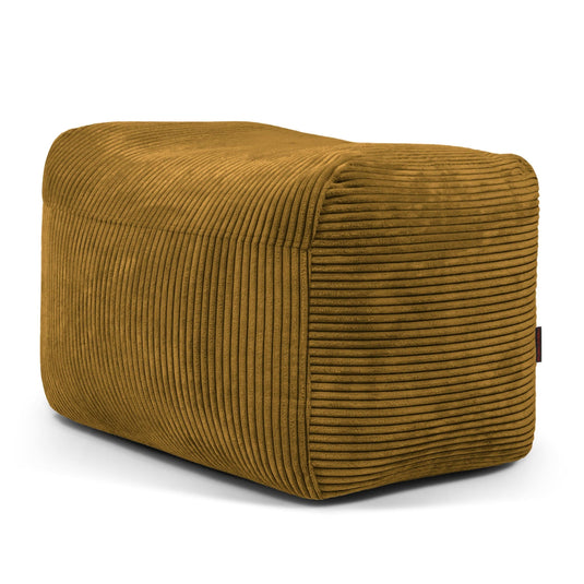 Housse de Pouf de Repose Pied Jaune Ocre