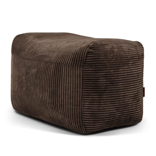 Housse de Pouf de Repose Pied Marron Chocolat