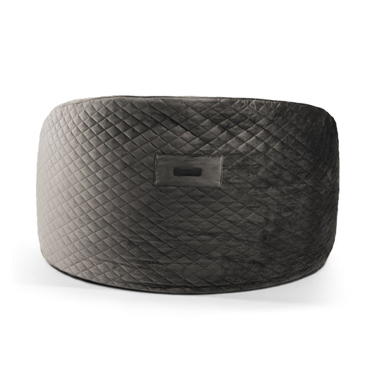 Housse de Pouf XXL en Velours Matelassé