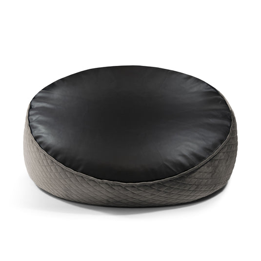 Housse de Pouf XXL en Velours Matelassé
