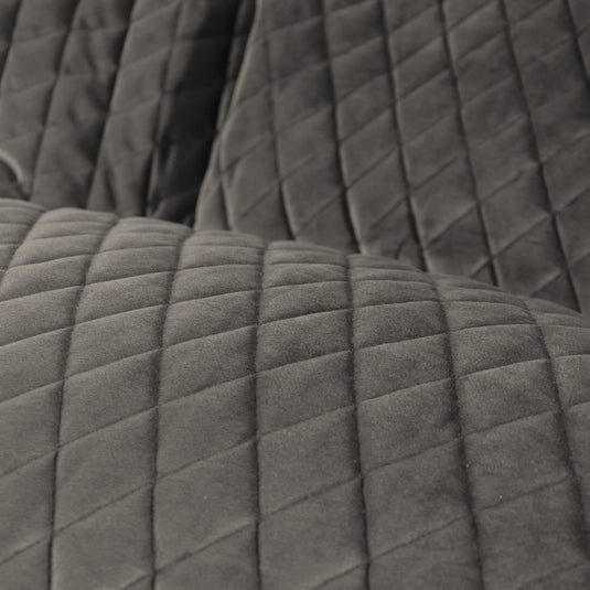 Housse de Pouf XXL en Velours Matelassé