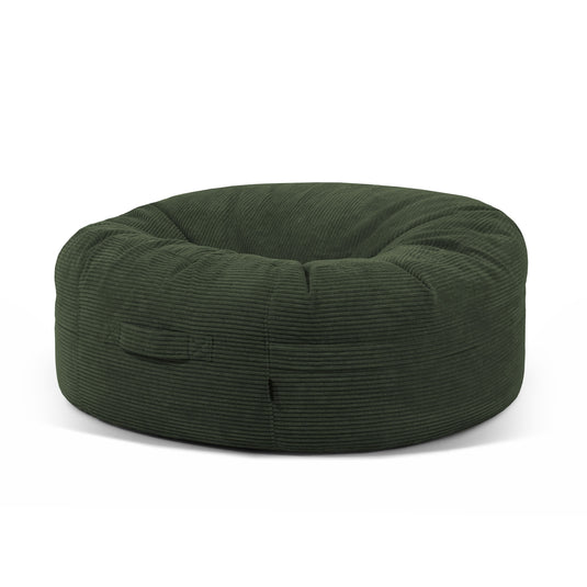 Housse Grand Pouf Rond Vert Forêt