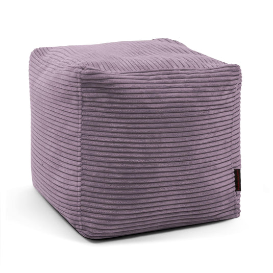 Housse Pouf Cube Violet Lavande