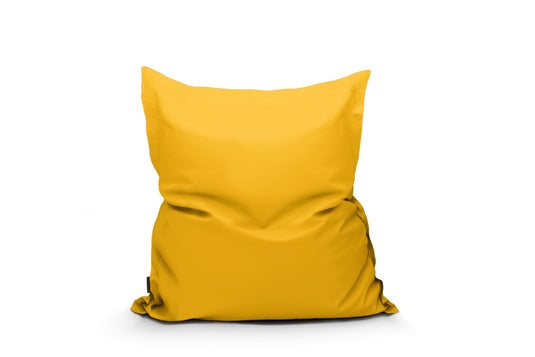 Petit Coussin Pouf Chambre Jaune Moutarde