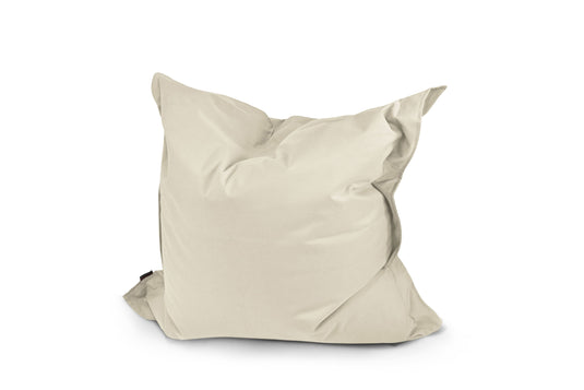Petit Coussin Pouf Extérieur Beige Crème