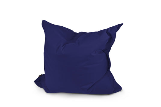 Petit Coussin Pouf Extérieur Bleu Marine