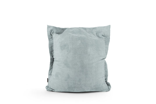 Petit Coussin Pouf Velours Cotelé Vert d'eau