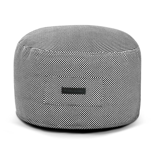 Petit Pouf de Jardin Noir Profond