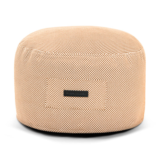 Petit Pouf de Jardin Orange Mandarine