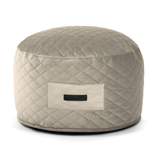 Petit Pouf Design Beige Crème