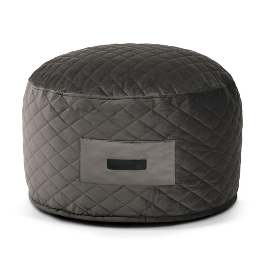 Petit Pouf Design Gris Anthracite