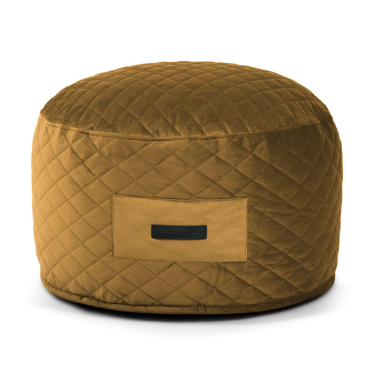 Petit Pouf Design Jaune Ocre
