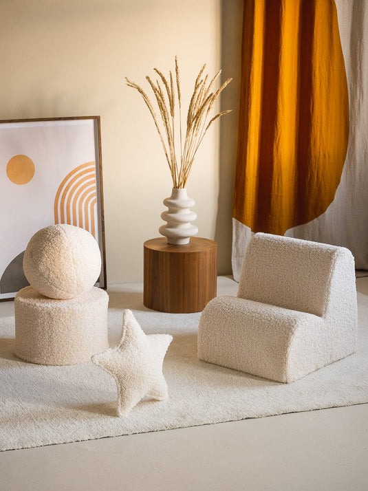 Petit Pouf Enfant - Blanc