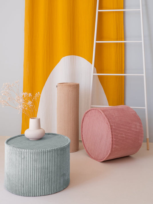 Petit Pouf Enfant Vert d'Eau