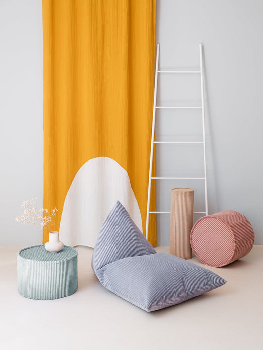 Petit Pouf Enfant Vert d'Eau