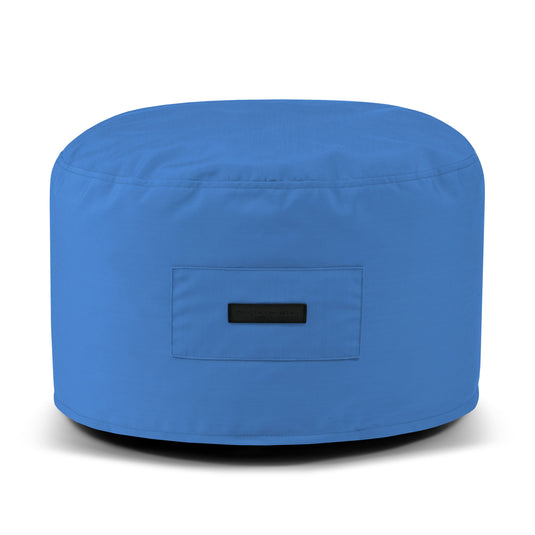 Petit Pouf Exterieur Bleu de France