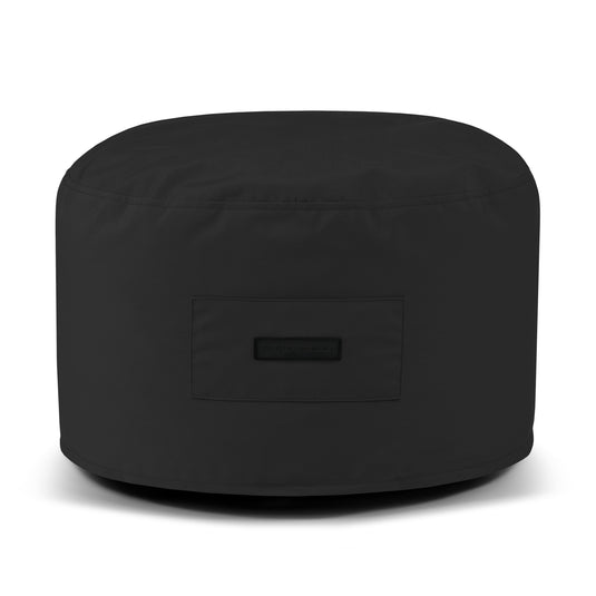 Petit Pouf Exterieur Noir Profond