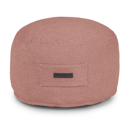 Petit Pouf Mouton Rose Taupe