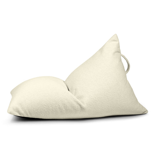Petit Pouf Poire bouclette Blanc Cassé Beaumont Concept