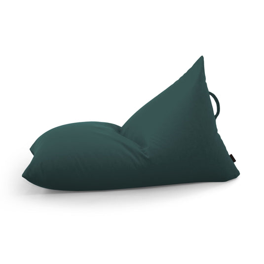 Petit Pouf Poire en velours Vert Emeraude Beaumont Concept