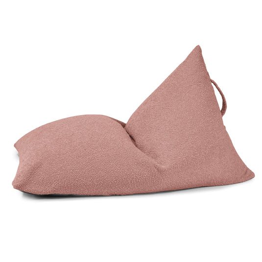 Petit Pouf Poire mouton Rose Taupe Beaumont Concept