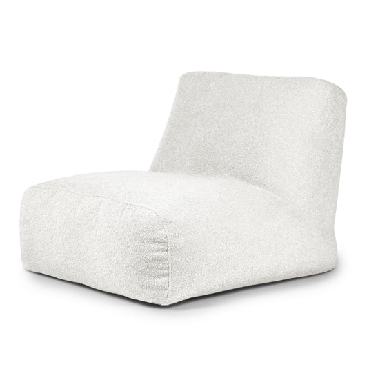 Pouf 2 places en Mouton Beige Crème