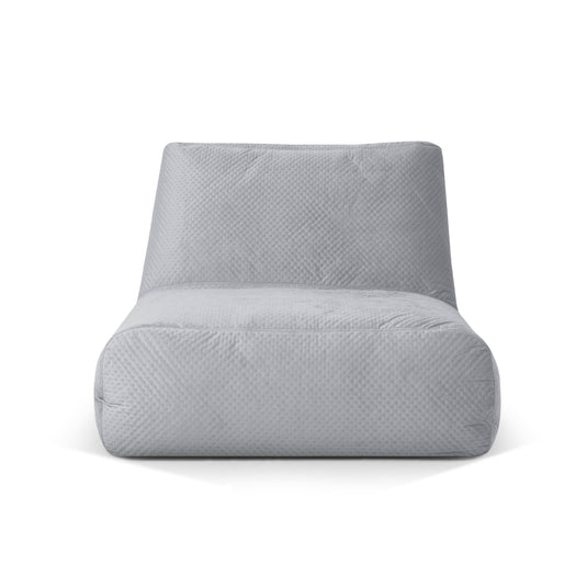 Pouf 2 places en Velours Capitonné