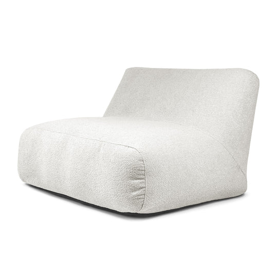 Pouf 2 places Géant en Mouton Beige Crème