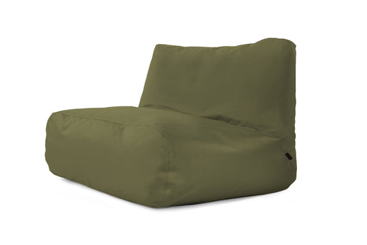 Pouf 2 places Géant pour Chambre Vert Kaki