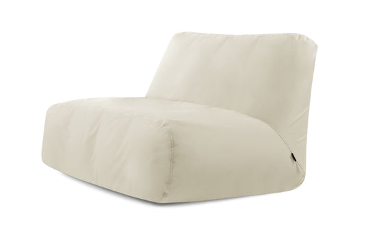 Pouf 2 places Géant pour Éxterieur Beige Crème