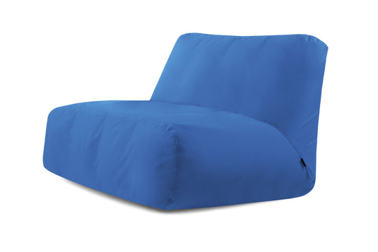 Pouf 2 places Géant pour Éxterieur Bleu de France