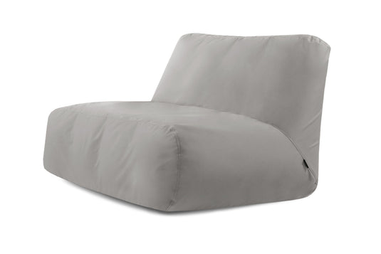 Pouf 2 places Géant pour Éxterieur Gris Perle