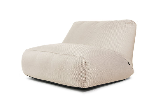 Pouf 2 places Géant pour Piscine Beige Crème