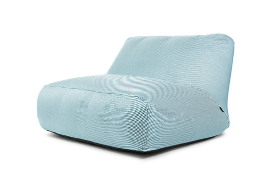 Pouf 2 places Géant pour Piscine Bleu Turquoise