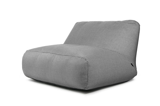 Pouf 2 places Géant pour Piscine Noir et Blanc