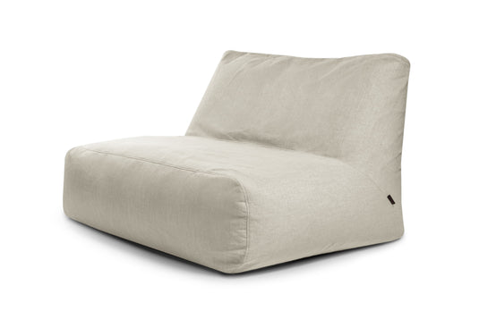 Pouf 2 places Géant pour Salon Beige Sable