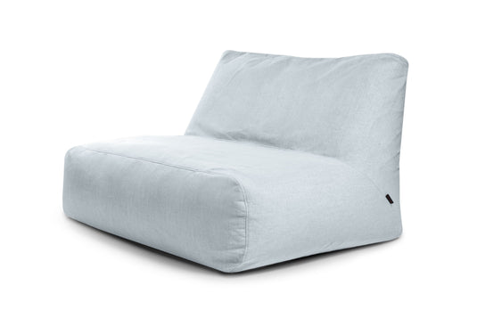 Pouf 2 places Géant pour Salon Bleu Ciel