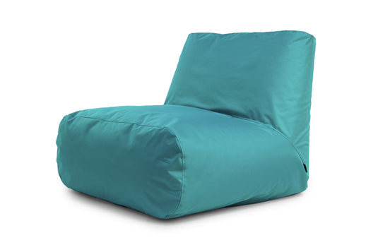 Pouf 2 places pour Chambre Bleu Canard