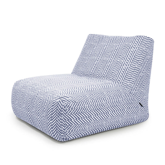 Pouf 2 places pour Jardin Bleu Marine