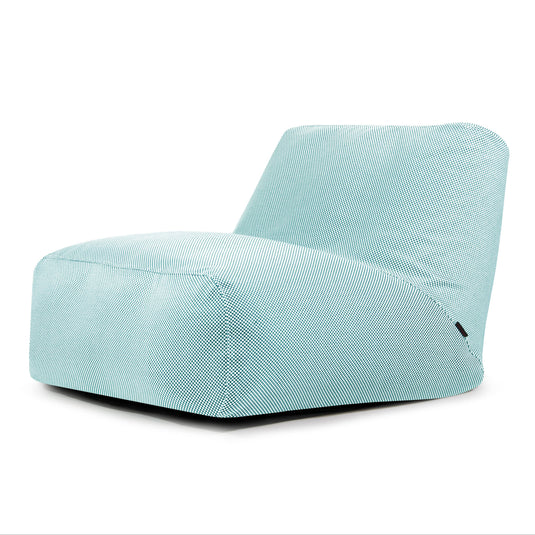 Pouf 2 places pour Piscine Bleu Turquoise