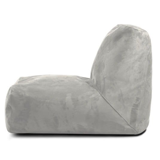 Pouf avec Dossier en Suede