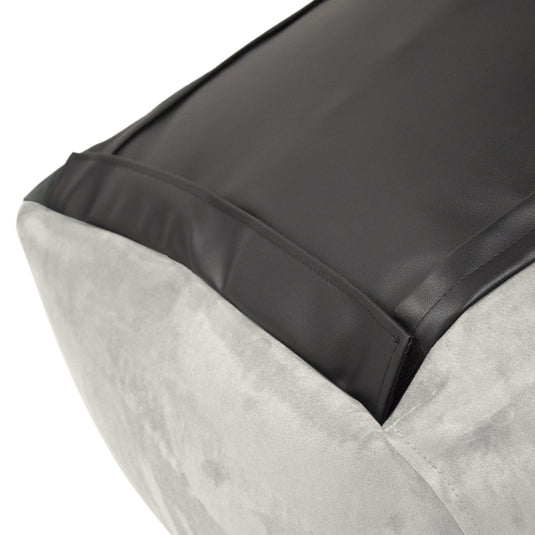 Pouf avec Dossier en Suede