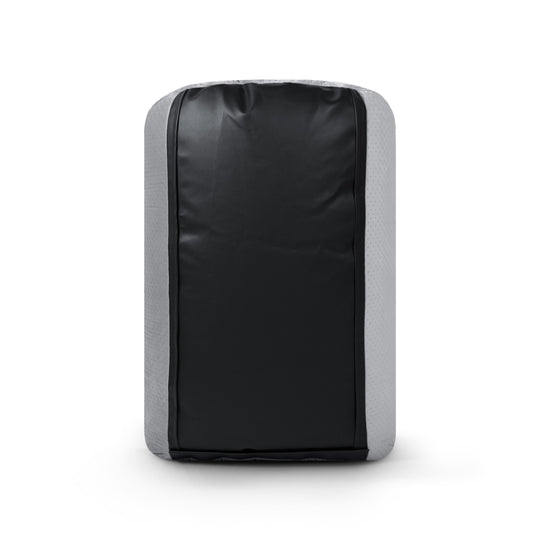 Pouf avec Dossier en Velours Capitonné