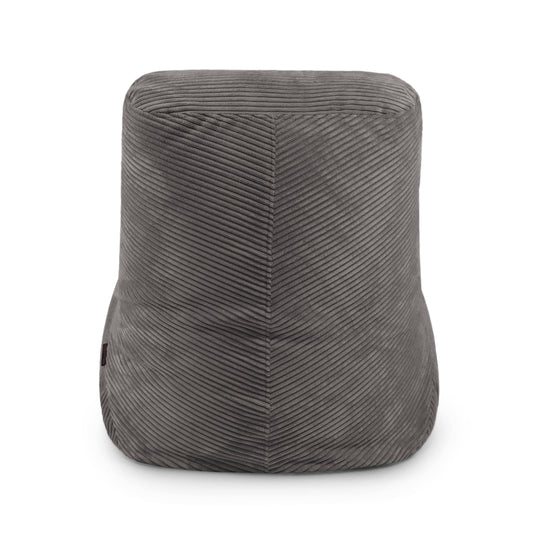 Pouf avec Dossier en Velours Côtelé