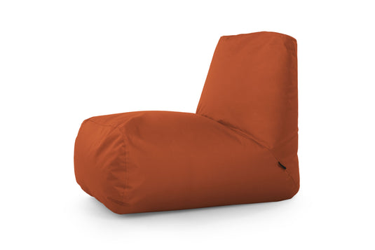 Pouf avec Dossier pour Chambre Marron Cuivré