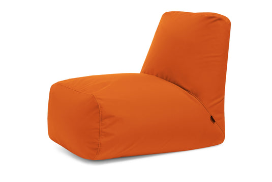 Pouf avec Dossier pour Extérieur Orange Mandarine